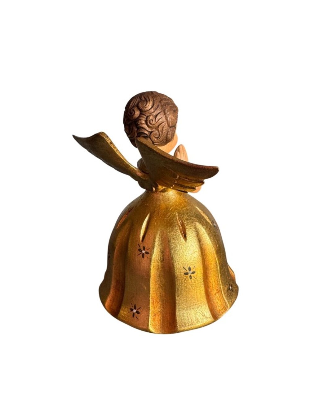 Toriart Musical Angel Figurine Italy Reuge Music Box Rotates Gold 5 1/2" - Picture 6 of 7